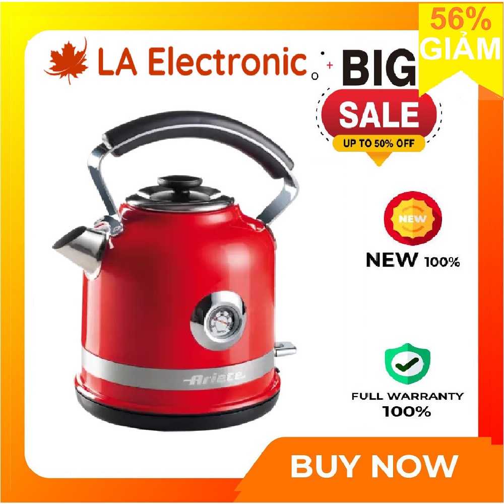 [Cam kết mới 100% chính hãng] MOD.2854 -Bình đun siêu tốc Ariete 1.7 lít MOD.2854