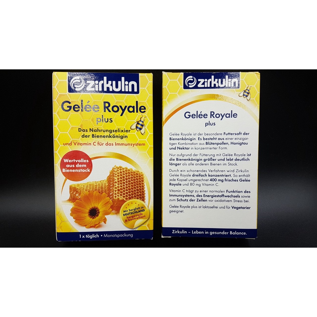 Sữa Ong Chúa Zirkulin Gelee Royale hộp 30 viên của Đức
