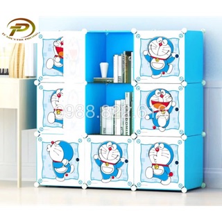 Tủ quần áo lắp ghép 9 ô Doremon