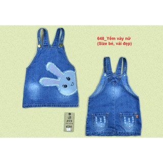 Yếm váy jean cho bé gái