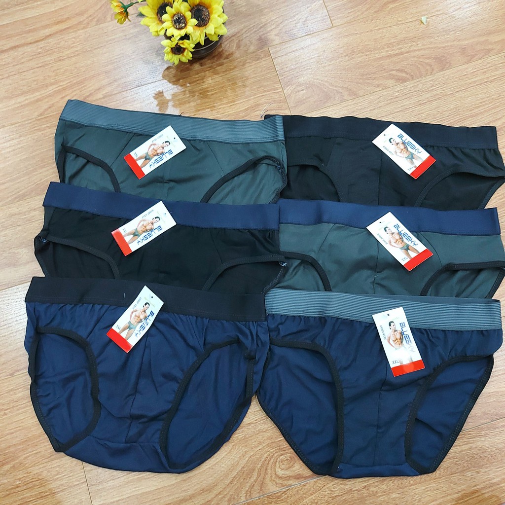 Combo 10 quần sịp chéo nam thông hơi gửi màu bất kì