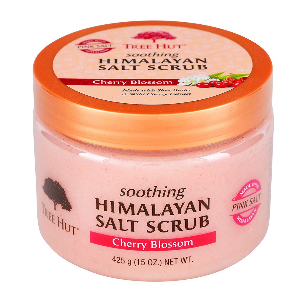 Sữa tắm tẩy tế bào chết Tree Hut Soothing Himalayan Salt Scrub Cherry Blossom 425g (Mỹ)