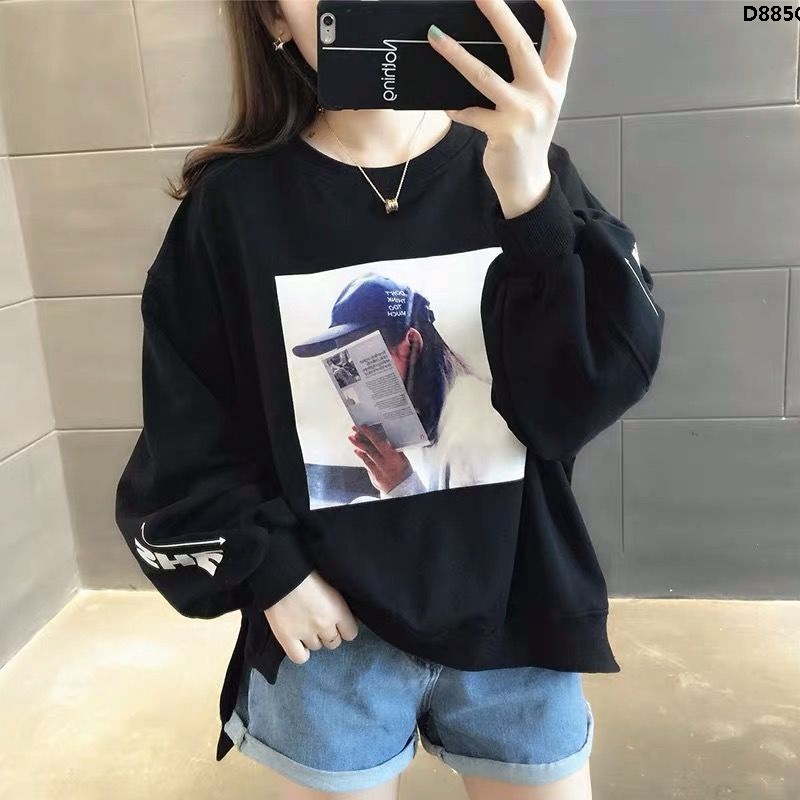 Áo Thun Cotton Mỏng Dáng Rộng Cổ Tròn Phong Cách Hàn Quốc Thời Trang Xuân Thu Dành Cho Nữ 2022❞
