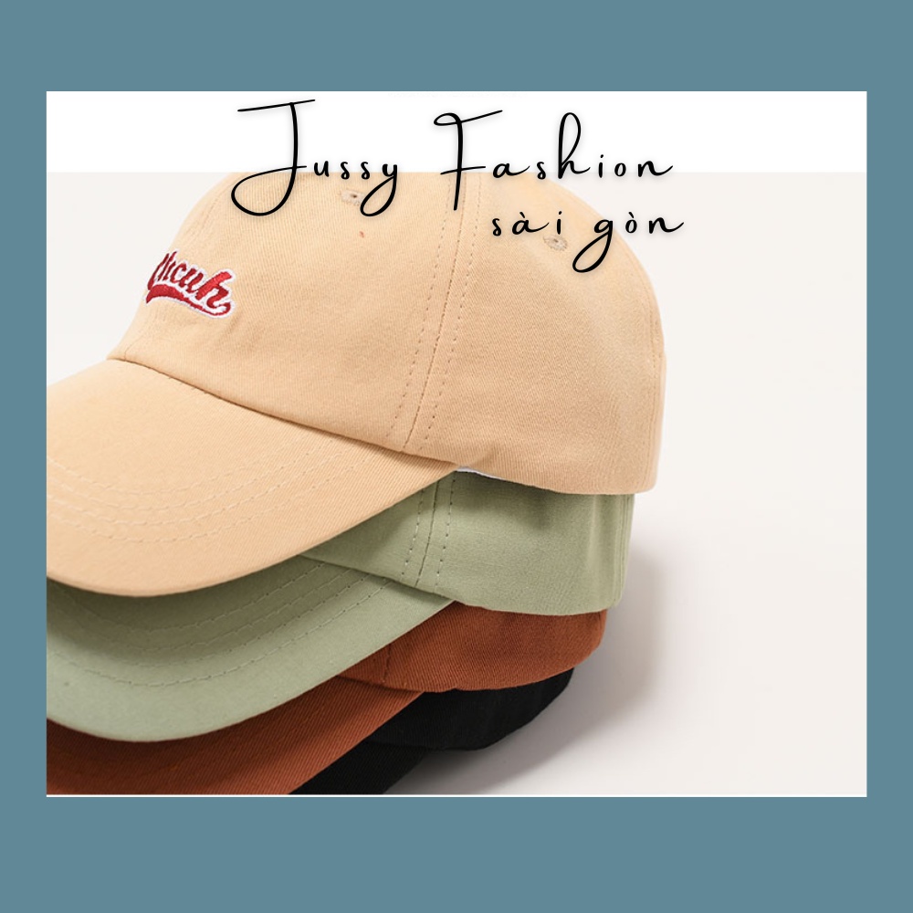 Mũ Lưỡi Trai Chcuk Jussy Fashion Nón Lưỡi Trai Nam Nữ Chất Vải Kaki Cotton Form Mềm 1 Lớp Kiểu Thời Trang Unisex
