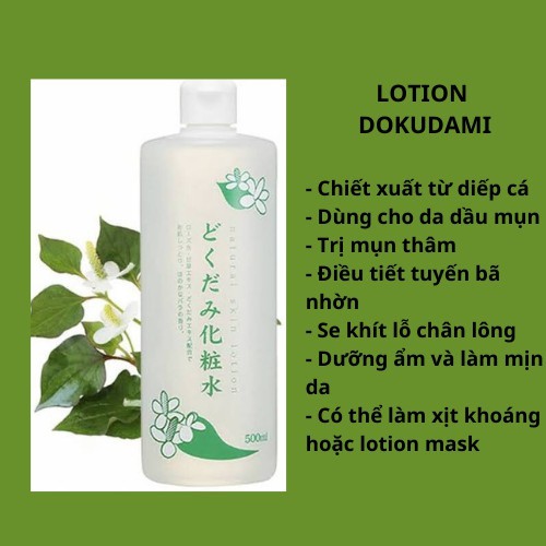 Nước Hoa Hồng Diếp Cá Tía Tô Giảm Mụn Dokudami 500ml Nhật Bản LIKE TOKYO | BigBuy360 - bigbuy360.vn
