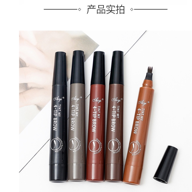 Bút kẻ lông mày 4 chấu lâu trôi chống thấm nước dành cho trang điểm | BigBuy360 - bigbuy360.vn