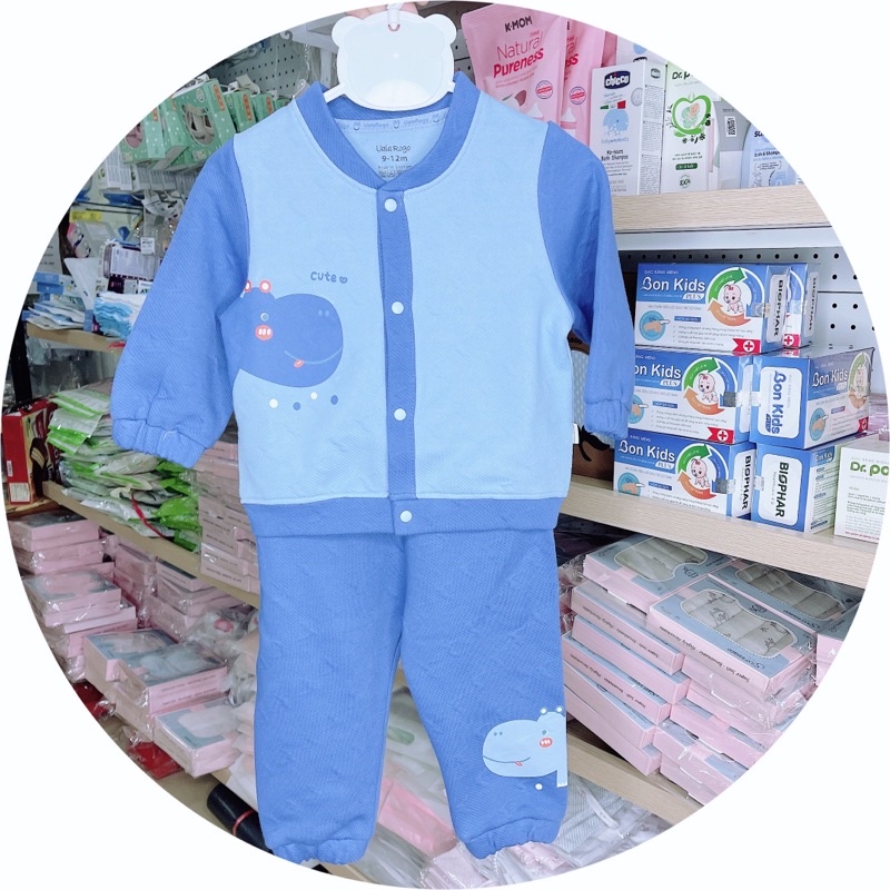 Bộ trần bông UALA &amp; ROGO trẻ em trần bông siêu ấm thu đông