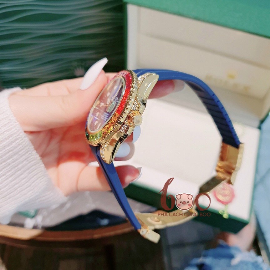 Đồng Hồ Nam Nữ Rolet Daytona Dây Cao Su Siêu Dẻo Chống Thấm Mồ Hôi Tay Nhiều Màu