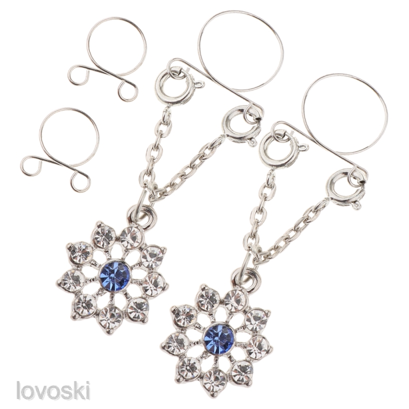 [Lovoski] Khuyên Xỏ Nhũ Hoa Giả Không Xỏ Có Thể Điều Chỉnh Kích Cỡ