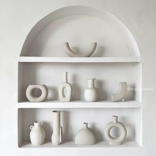 Bình gốm decor phong cách Hàn Quốc