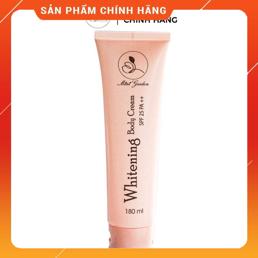 Kem body men bia minigarden Whitening Body Cream SPF 25 PA ++ Dạng Tuýt 180ML Dưỡng Làn Da Sáng Hồng