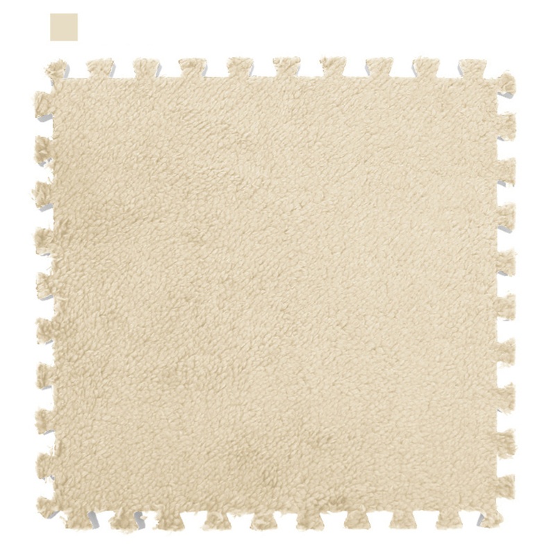 Thảm lông lót sàn hình vuông kích thước 30x30cm tùy chọn màu sắc