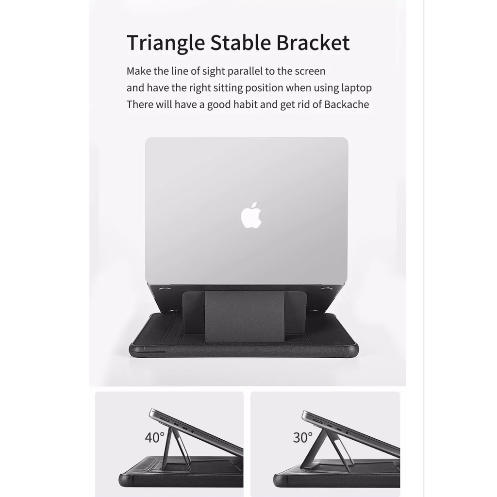 Bao Wiwu Defender Stand Case bao máy tính xách tay chống sốc có gắn từ tính - Hàng chính hãng