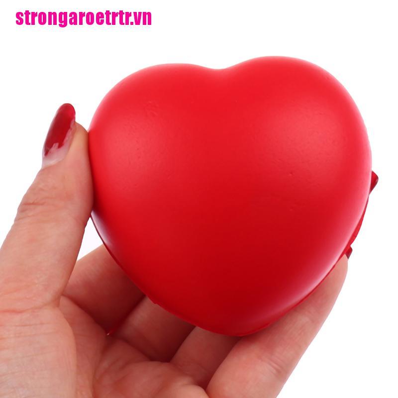 【Srvn】Heart Shaped Stress Relieve Ball For Kids Adults Anxiety Relief Autism T