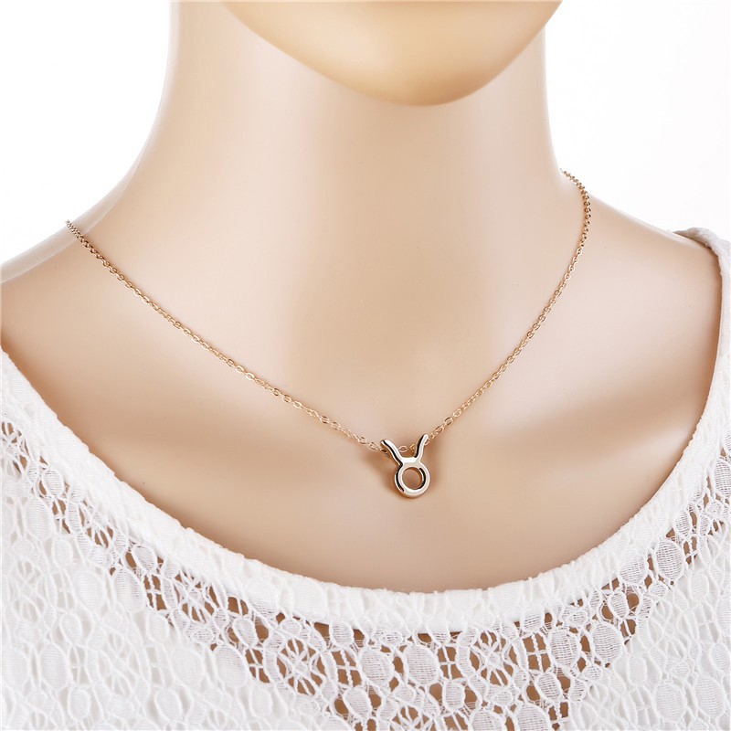 Vòng Cổ Choker Mặt Hình 12 Cung Hoàng Đạo Thời Trang Cho Nữ