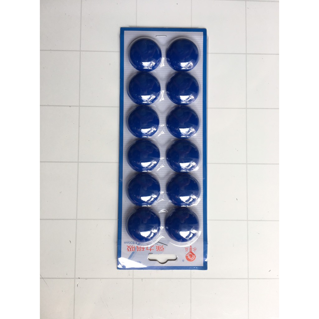 Nút bảng nam châm đa màu sắc D30M vỉ 12 viên
