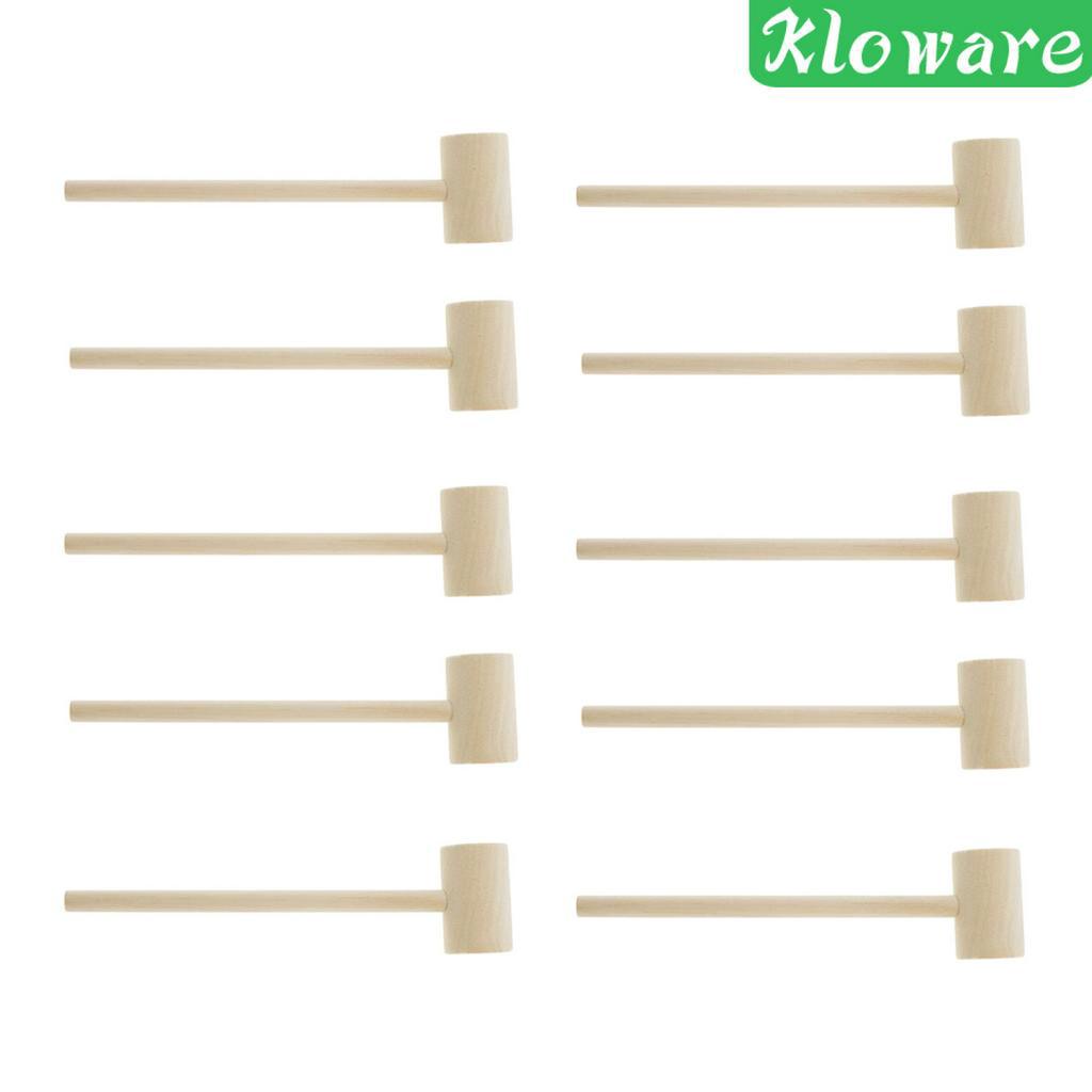 Set 10 Búa Gỗ Tự Nhiên Mini Đa Năng