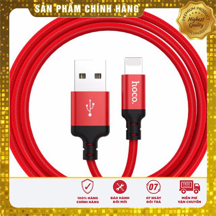 [ CHÍNH HÃNG ] Dây cáp dù ,sạc nhanh, CHỐNG RỐI , ĐỨT GÃY HOCO X14 iphone,micro,type c(1m,2m) iPad Pin Dự Phòng AIRPODs