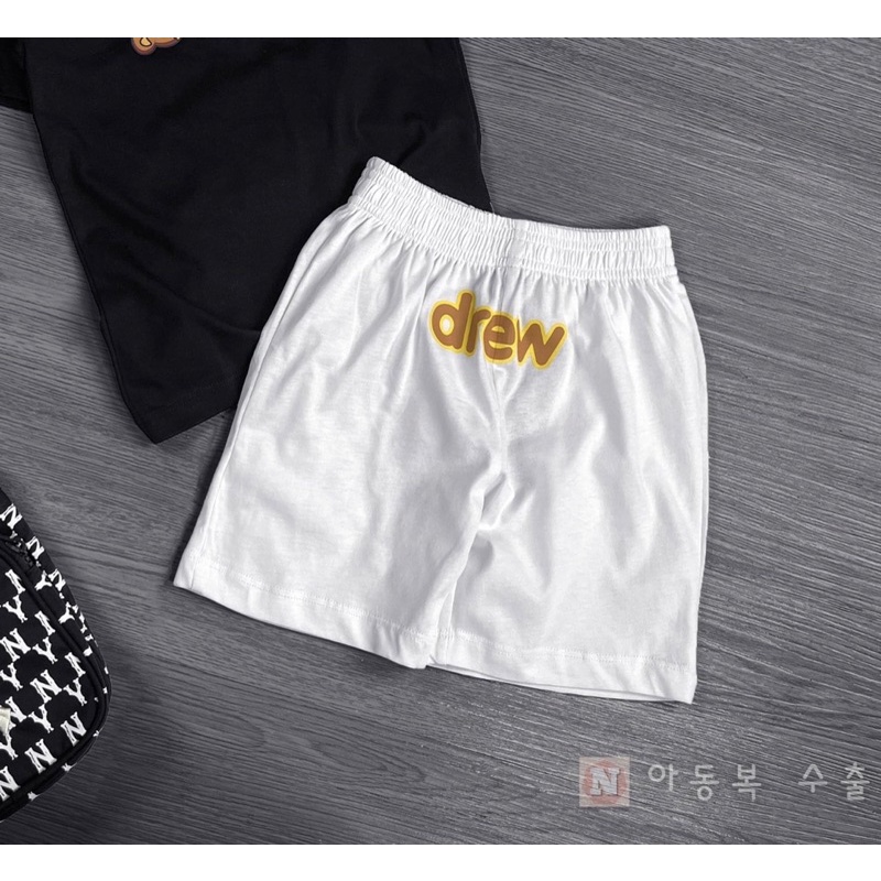 Quần short trắng Drew bé trai