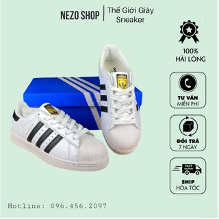 [Chuẩn 11] Giày Thể Thao Superstar Mũi Sò Tem Vàng hàng cao cấp full box bill - Nezo Shop