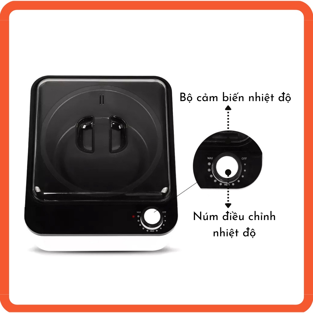 Nồi nấu sáp wax lông đa năng, nồi nấu sáp chống dính CERAMIC cao cấp làm tan chảy sáp nhanh chóng - Bảo hành 3 tháng