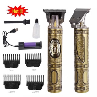 Tông đơ cắt tóc, chấn viền vintage-t9 nhỏ gọn, sạc điện, pin cực bền
