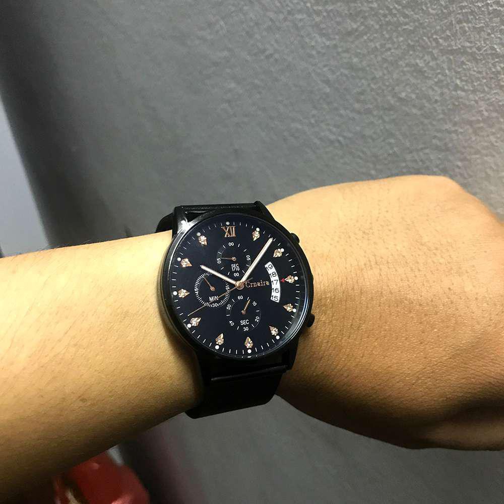 Đồng Hồ Nam Chính Hãng CRNAIRA Japan Dây Thép Mành Cao Cấp, Chạy Full Kim + Lịch Ngày, Kim Dạ Quang | BigBuy360 - bigbuy360.vn