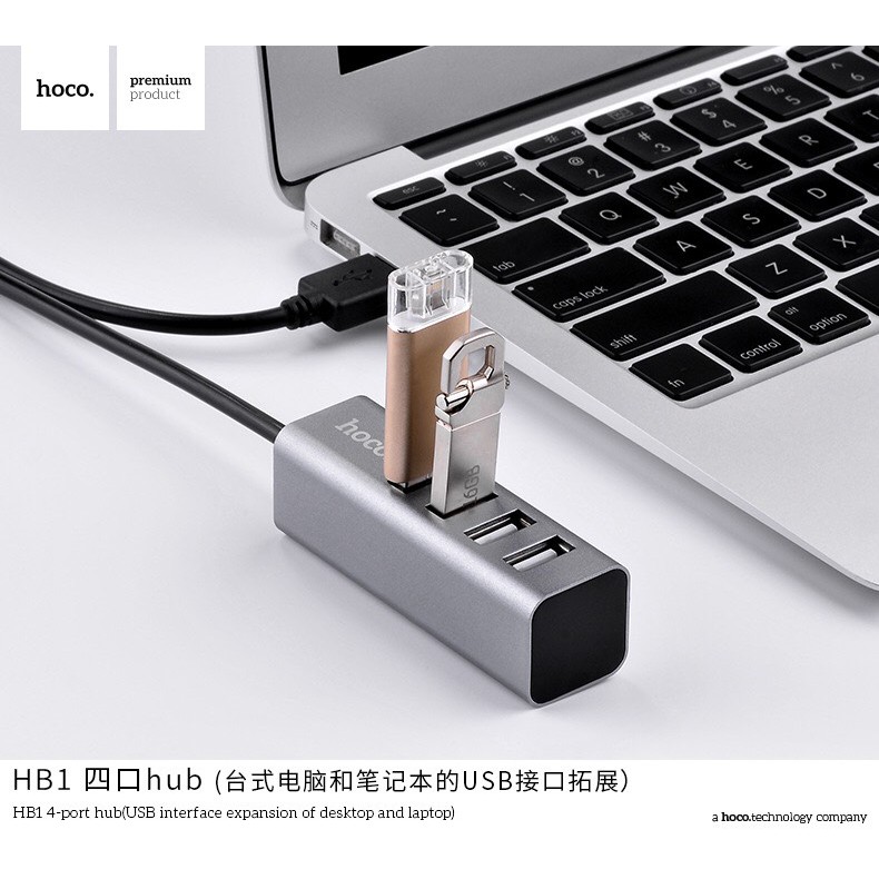 BỘ HUB CHIA 4 CỔNG USB HOCO HB1