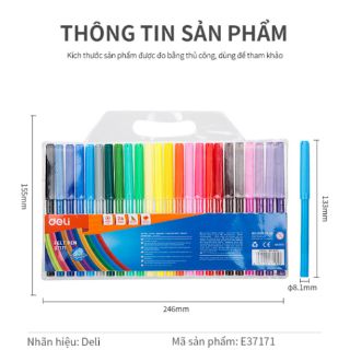 Bút Dạ 24 Màu Deli 37171
