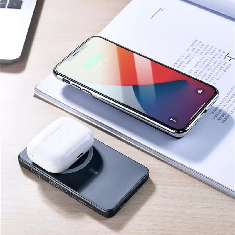 Sạc dự phòng không dây từ tính Sạc nhanh 20W dung lượng 5000mAh QT