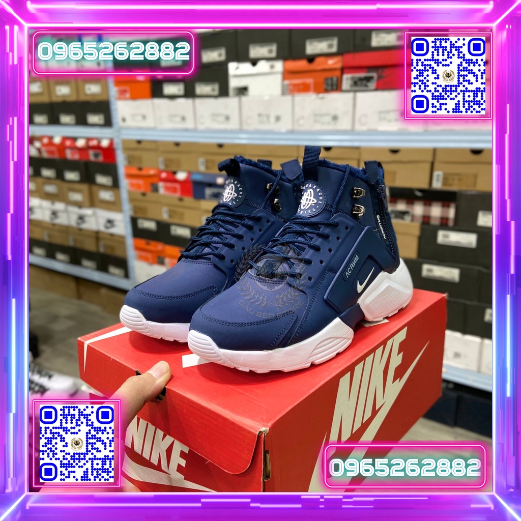856787-006 Nhận Order Hỗ Trợ Free Ship Giày Best Quality Sneaker ***NIKE Air Huarache City Mid Lea