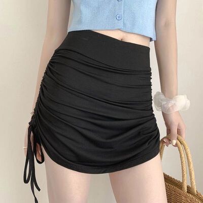 Chân váy nữ rút dây 2 bên dáng ngắn - Short mini ôm body thiết kế bánh bèo năng động cá tính hàn quốc ulzzang