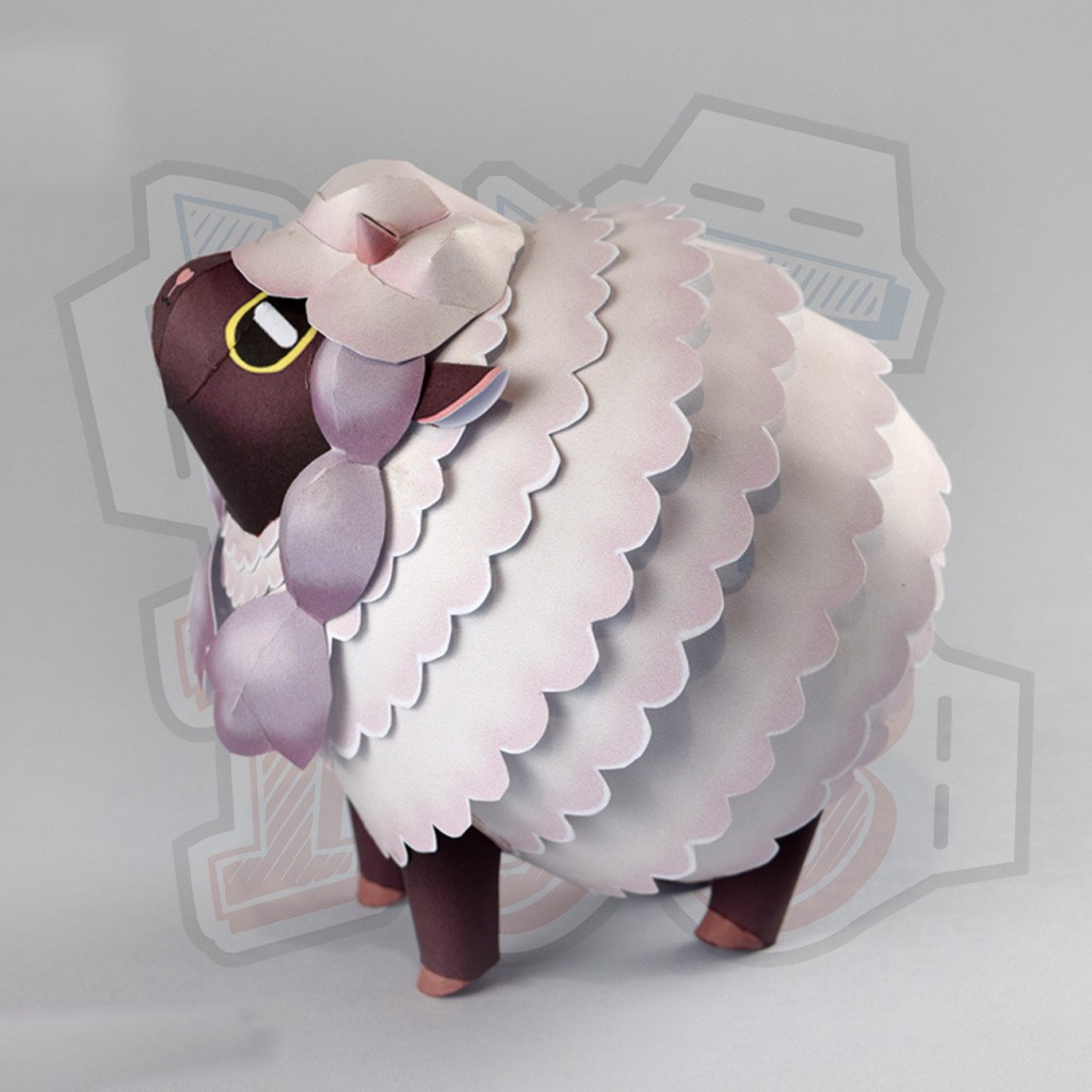 Mô hình giấy Anime Game Pokemon Wooloo