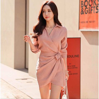 Đầm công sở, đầm body nơ hông đắp eo quý phái