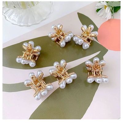 Kẹp tóc đính hạt ngọc trai nhân tạo phong cách Hàn Quốc xinh xắn dành cho nữ