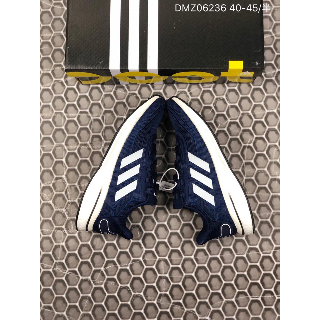 Supernova M Marathon casual sports running shoes. Created for the runners of the Boston Marathon®. Boost technology, with mesh upper. Molded wrap-around heel piece. Boost is adidas' cutting-edge technology and mechanism mesh upper; Cloudfoam midsole