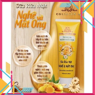 Sửa rửa mặt nghệ collagen x3 chính hãng