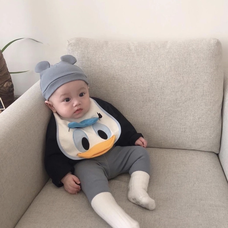 MŨ COTTON TAI GẤU PHONG CÁCH HÀN QUỐC