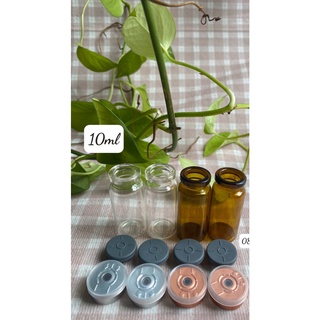 Chai thủy tinh đựng dung dịch tiêm,vacxin, lọ thủy tinh đựng tế bào gốc Nút Cao Su,Nắp Nhôm 5ml/10ml