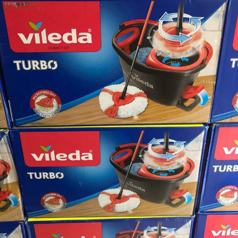 Giá rẻ vô địch! CÂY LAU NHÀ VILEDA Turbo thần thánh Hàng ĐỨC