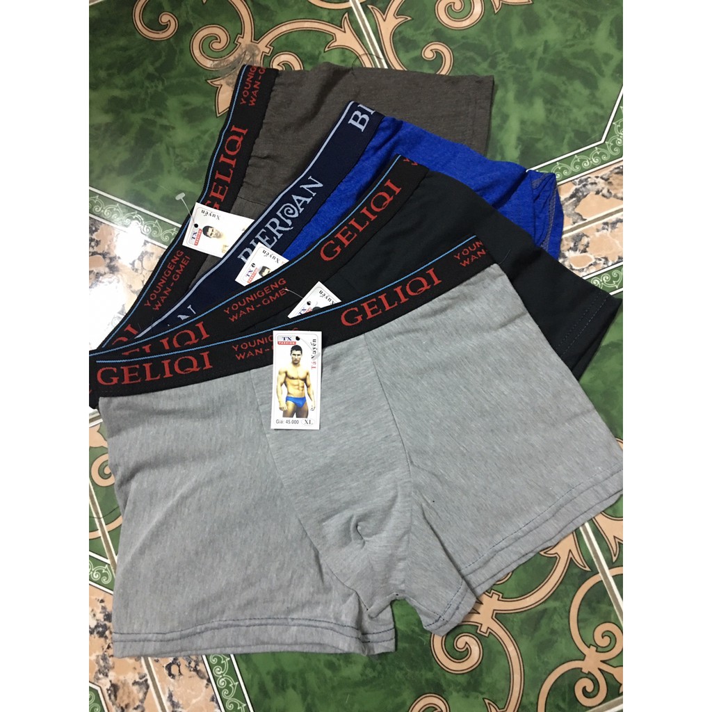 Bộ 10 quần lót đùi boxer nam, hàng đẹp , màu lưng cạp là ngẫu nhiên