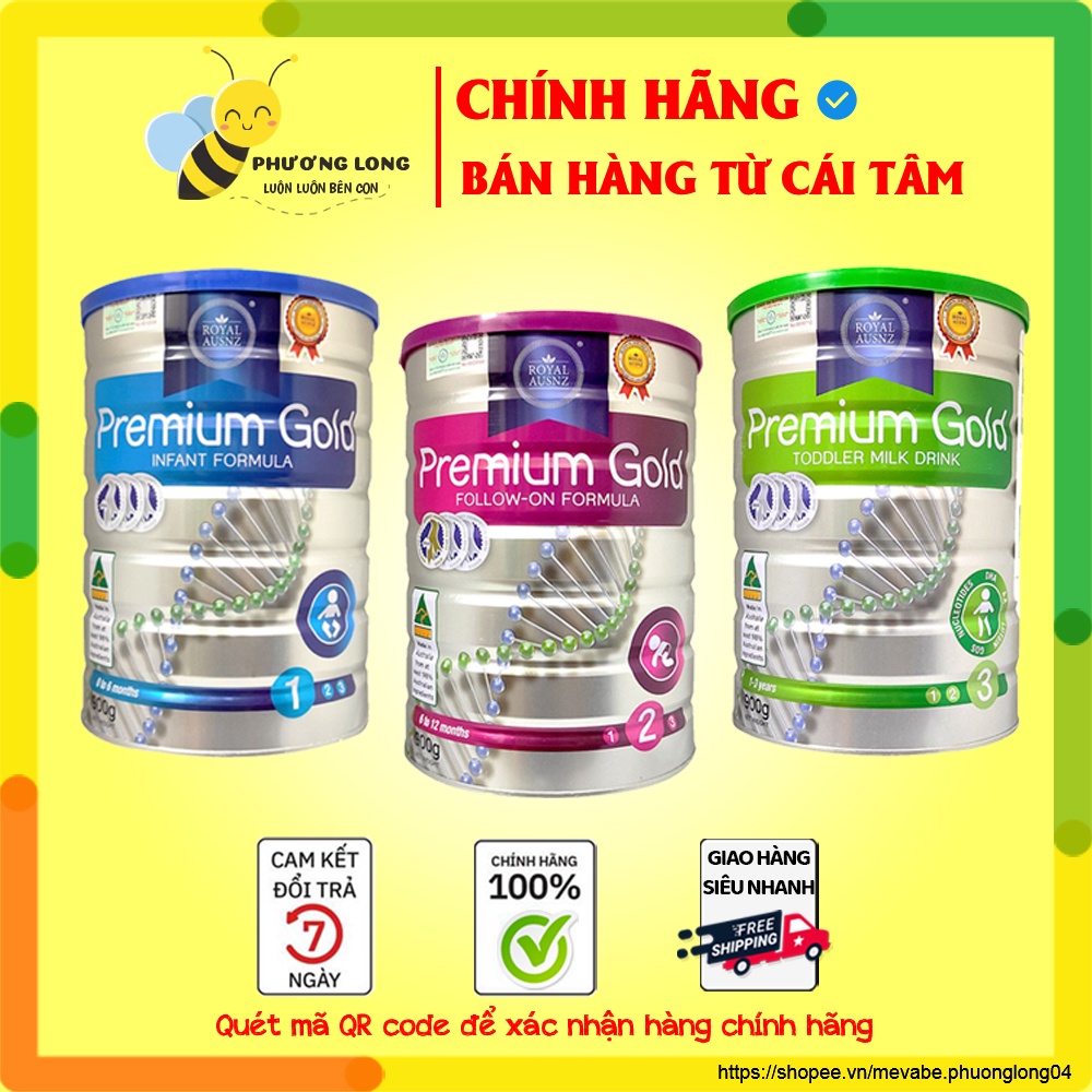 [SỮA MÁT TĂNG CÂN] Sữa Hoàng Gia Úc Royal Asunz Premium Gold số 1,2,3 (400-900g) giúp trẻ phát triển toàn diện