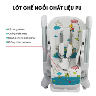 Ghế ăn dặm đa năng cho bé Mastela 1015 có 5 mức nâng hạ độ cao, 3 chế độ ngả, dùng cho bé từ 4 tháng - 5 tuổi