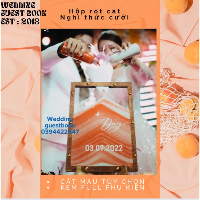 Hộp Rót Cát đám cưới | Thao Wedding Guestbook