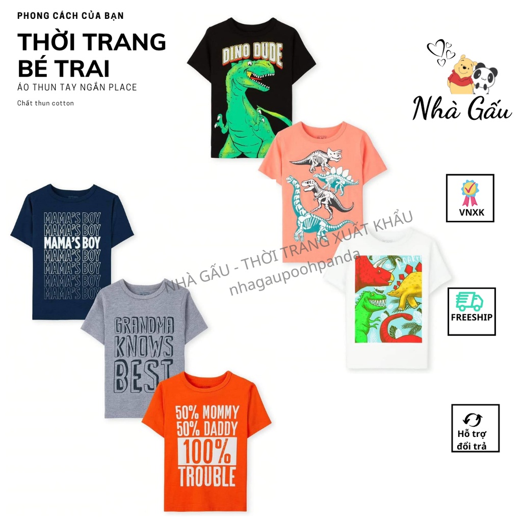 Áo thun bé trai size nhí 1-5 tuổi PLACE