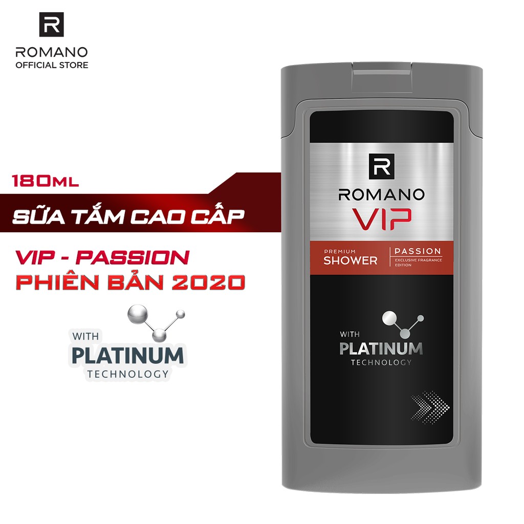 [MỚI] Sữa tắm cao cấp Romano Vip 180g Passion