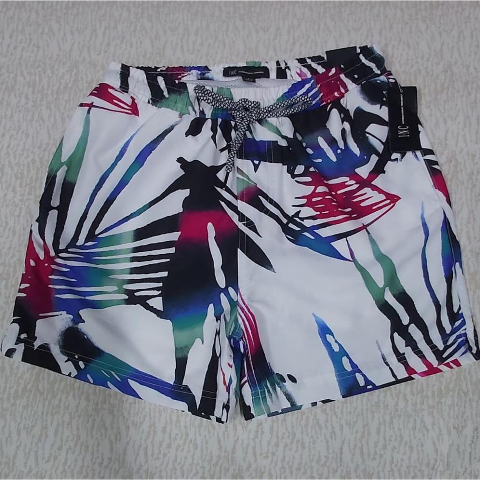 Quần bơi nam đi biển swim trunks họa tiết đẹp hiệu I.N.C size S hàng hiệu mỹ