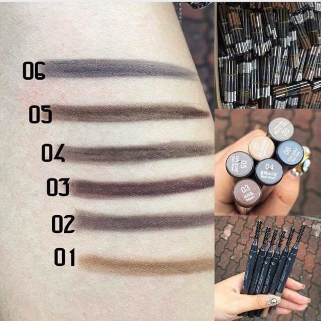 Chì kẻ mày 2 đầu Designing Eyebrow Pencil