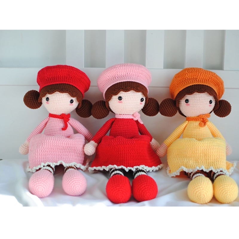 DIY Gói Nguyên Liệu Móc Len Cô Bé Dễ Thương- Quà Tặng Handmade Tự Làm [Có hướng dẫn]