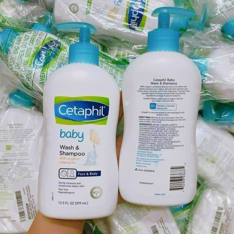 Sữa tắm gội Cetaphill cho bé Cetaphil Baby Gentle Wash & Shampoo chính hãng Mỹ ( Cam kết hàng c
